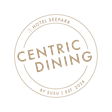Logo Centric Dining Gold Geneigt